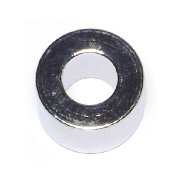 Midwest Fastener Round Spacer, Chrome Steel, 1/2 in Overall Lg, 3/8 in Inside Dia, 5 PK 74264 - main